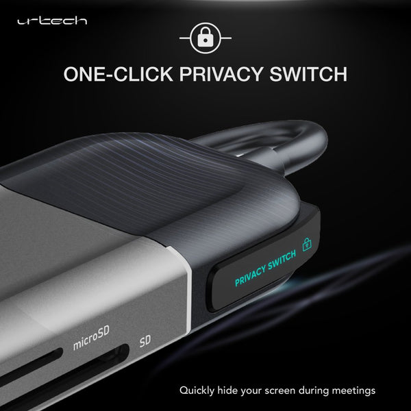 URTECH 6-in-1 USB-C hub with 4K HDMI 100W PD and 10Gbps data transfer Qatar