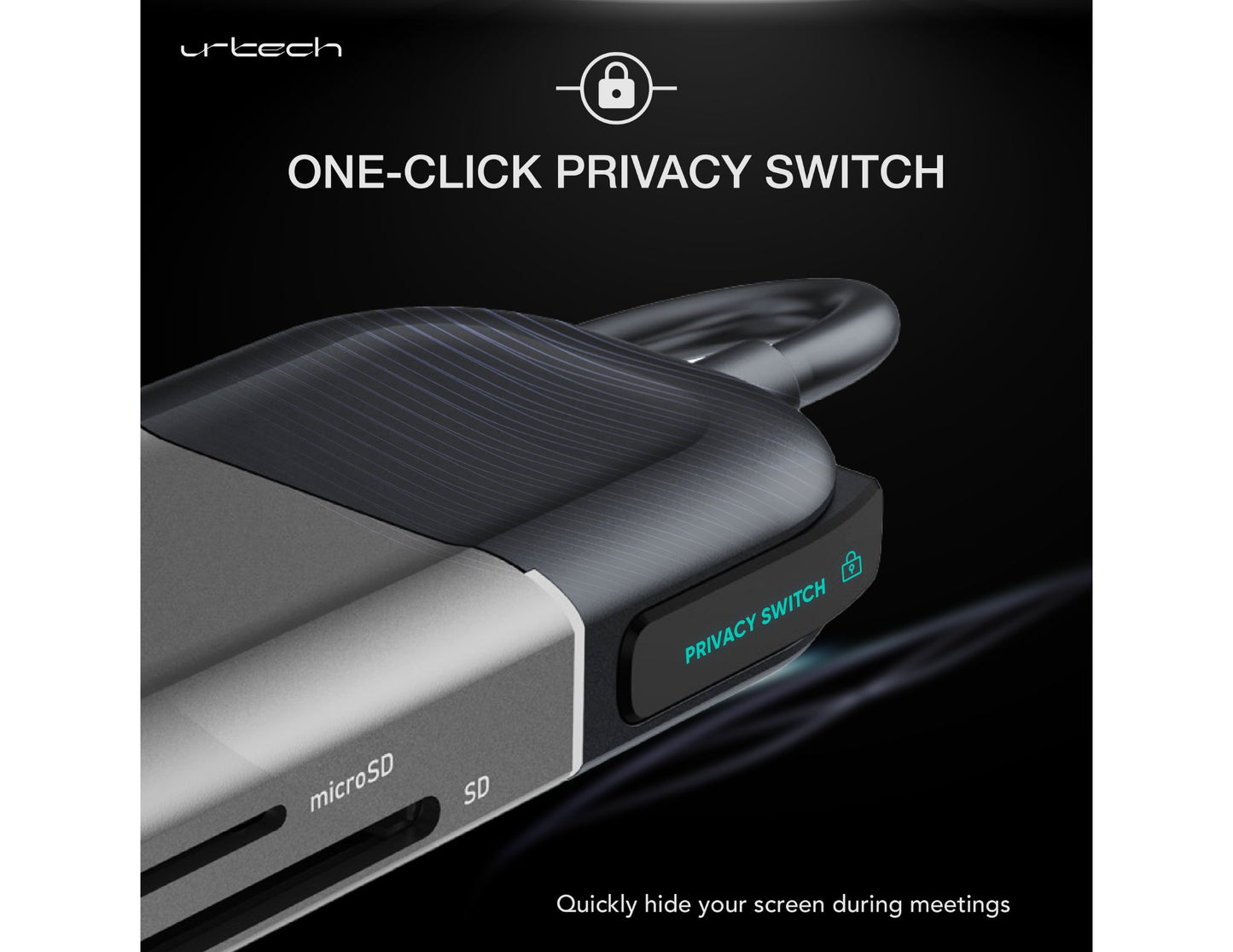 URTECH 6 in 1 USB-C hub 4K HDMI 100W PD 10Gbps aluminum Qatar