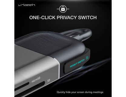 URTECH 6 in 1 USB-C hub 4K HDMI 100W PD 10Gbps aluminum Qatar