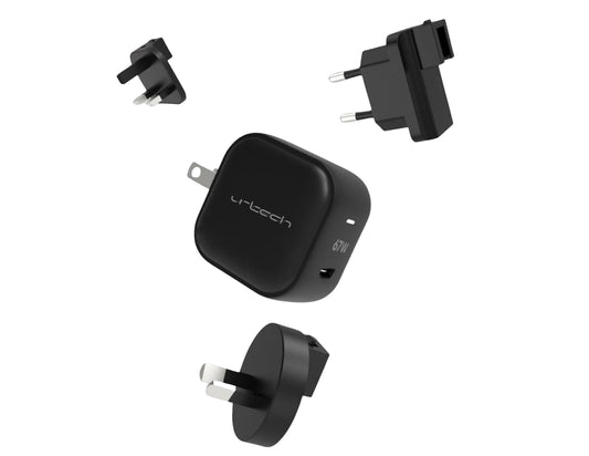 URTECH 67W GaN fast charger PD 3.0 QC 3.0 compact travel design Qatar