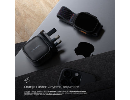 URTECH 67W GaN fast charger PD 3.0 QC 3.0 compact travel design Qatar