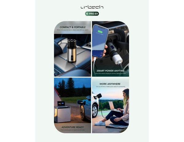 URTECH V2L GB/T EV adapter 3.5kW universal socket with EVA case Qatar