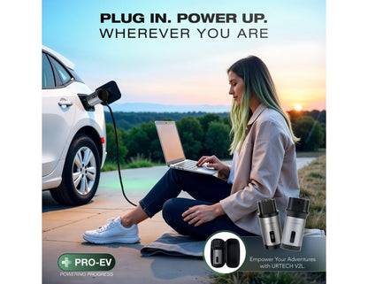 URTECH Type 2 V2L EV adapter 3.5kW universal socket with EVA case Qatar