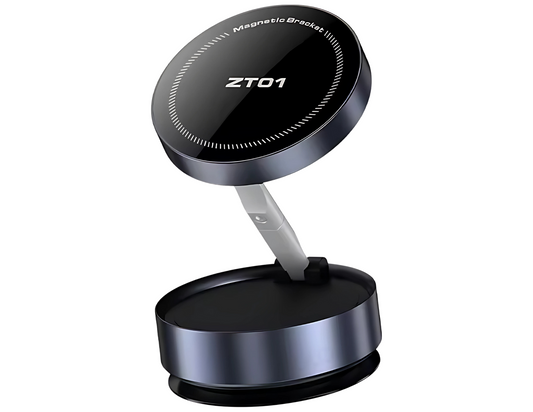 Front view of the Vacuum Suction Phone Holder ZT01 showing its sleek design and magnetic panel.