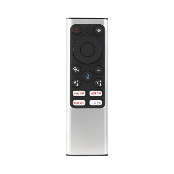 Voice remote with mini keyboard 2.4GHz air mouse and voice control Silver for Android TV and Smart TV Qatar