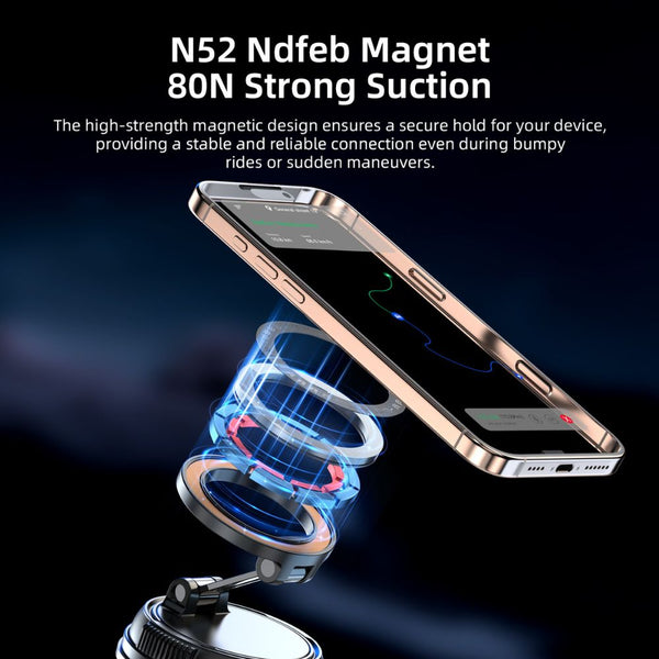 Vyvylabs MagLift 360° magnetic car mount with foldable design Black Qatar