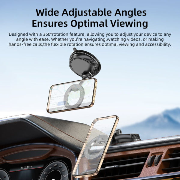 Vyvylabs MagLift 360° magnetic car mount with foldable design Black Qatar