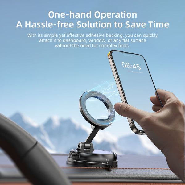 Vyvylabs MagLift 360° magnetic car mount with foldable design Black Qatar