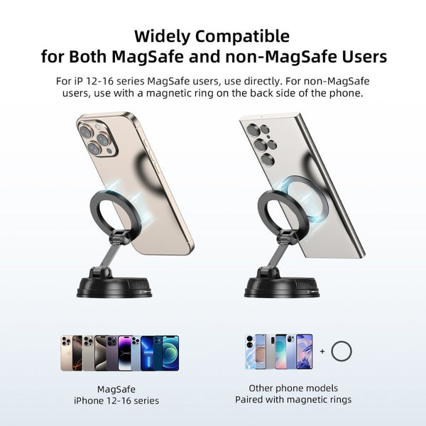 Vyvylabs MagLift 360° magnetic car mount with foldable design Black Qatar