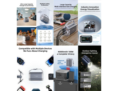 Vyvylabs P1 40000mAh 100W outdoor power bank IP67 Qatar