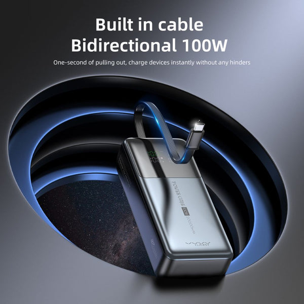 Vyvylabs Power Cube Pro 20000mAh 100W power bank with digital display and Type-C cable Qatar