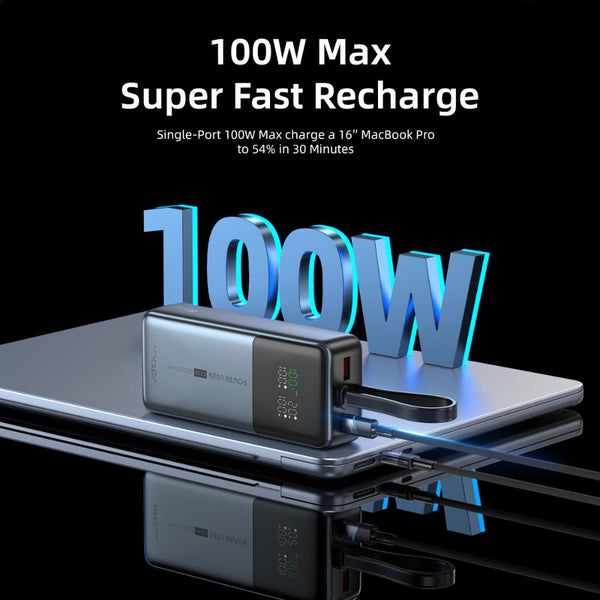 Vyvylabs Power Cube Pro 20000mAh 100W power bank with digital display and Type-C cable Qatar