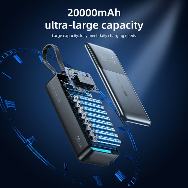 Vyvylabs Power Cube Pro 20000mAh 100W power bank with digital display and Type-C cable Qatar
