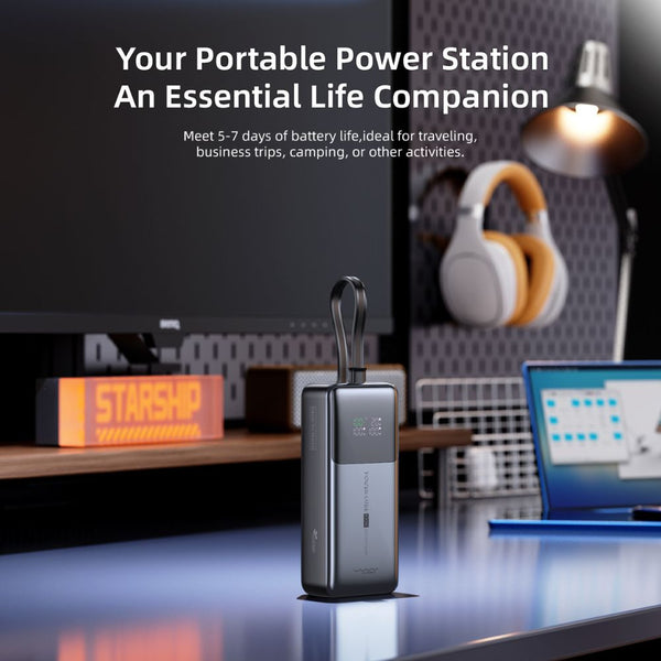 Vyvylabs Power Cube Pro 20000mAh 100W power bank with digital display and Type-C cable Qatar