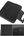 Back view of Wide Black Cup Holder Storage Box showing secure attachment flaps.
