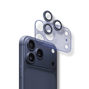 Wizard AR camera protector set with 9H AR glass for iPhone 17 Pro Max Blue Qatar