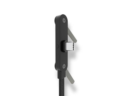 Wizard C240 Folding Stand Type-C 240W cable with phone stand at Thabthaba Store Qatar.