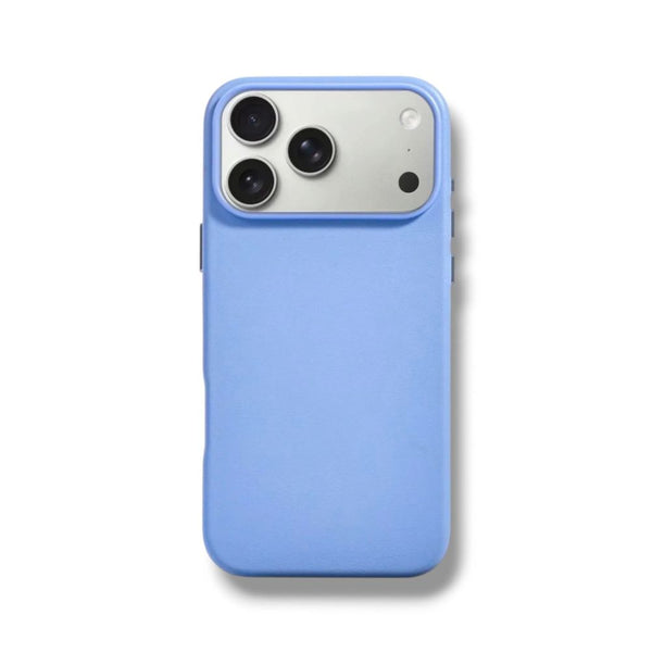 Wizard Corten Lather PU leather protective case for iPhone 18 Pro Light Blue Qatar