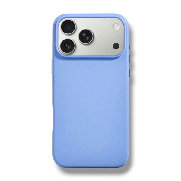 Wizard Corten Lather PU leather protective case for iPhone 18 Pro Max Light Blue Qatar