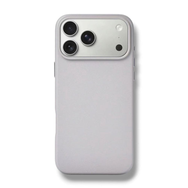 Wizard Corten Lather PU leather protective case for iPhone 18 Pro Max Light Gray Qatar