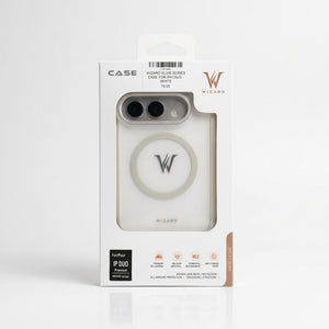 Wizard Elvis Series White protective case for iPhone Duo with N52 magnets, raised camera bezel and anti-fingerprint coating in Qatar