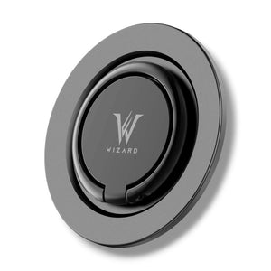 Wizard Explorer magnetic 360 degree rotating phone ring holder Black for MagSafe accessories Qatar