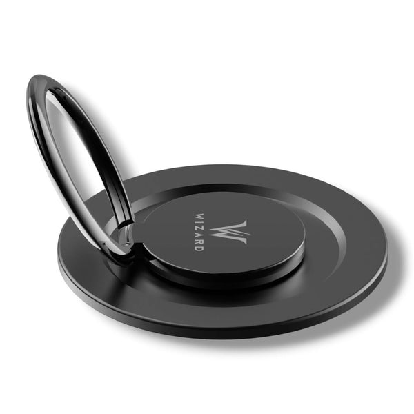 Wizard Explorer magnetic 360 degree rotating phone ring holder Black for MagSafe accessories Qatar