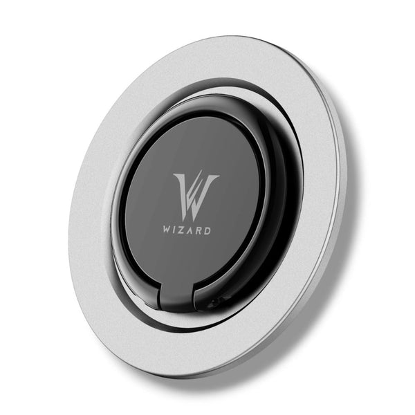 Wizard Explorer magnetic 360 degree rotating phone ring holder Silver for MagSafe accessories Qatar