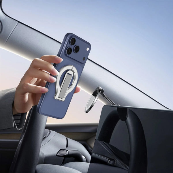 Wizard Gear Strap magnetic 360 degree rotating phone ring holder Silver for MagSafe accessories Qatar