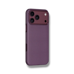 Wizard Hexashield textured protective case with MagSafe magnets for iPhone 18 Pro Burgundy Qatar