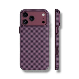 Wizard Hexashield textured protective case with MagSafe magnets for iPhone 18 Pro Burgundy Qatar