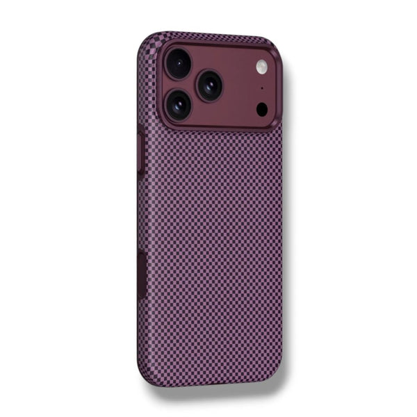 Wizard Hexashield textured protective case with MagSafe magnets for iPhone 18 Pro Max Burgundy Qatar