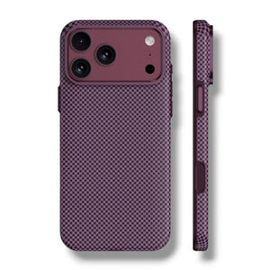 Wizard Hexashield textured protective case with MagSafe magnets for iPhone 18 Pro Max Burgundy Qatar