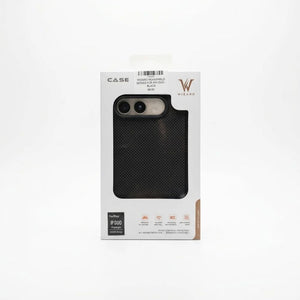 Wizard Hexashield Series black protective case for iPhone Duo with N52 magnets, raised camera bezel and anti-fingerprint coating in Qatar