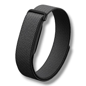 Wizard woven nylon loop strap for Google Fitbit Air Black adjustable smartwatch band Qatar
