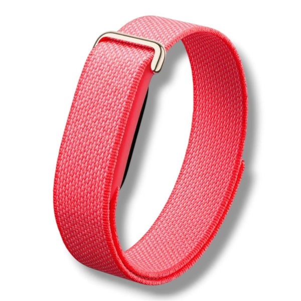 Wizard woven nylon loop strap for Google Fitbit Air Pink adjustable smartwatch band Qatar