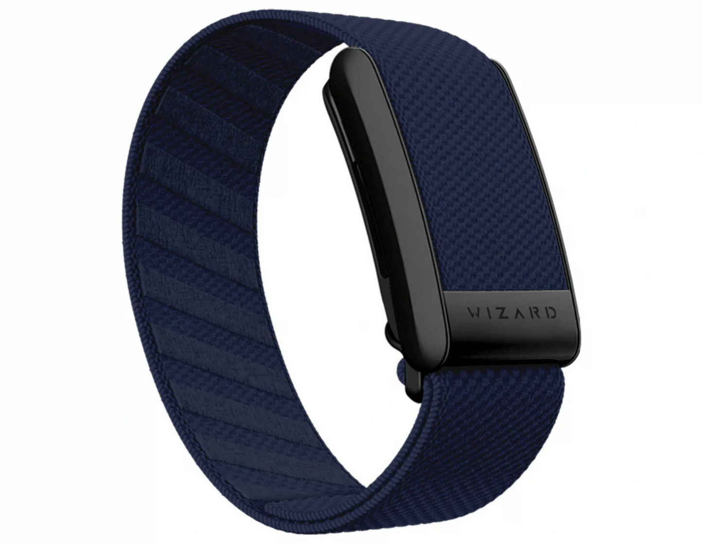 Front view of the Wizard Magic 4 Whoop Band in B-Navy Blue showing its breathable Superknit design.