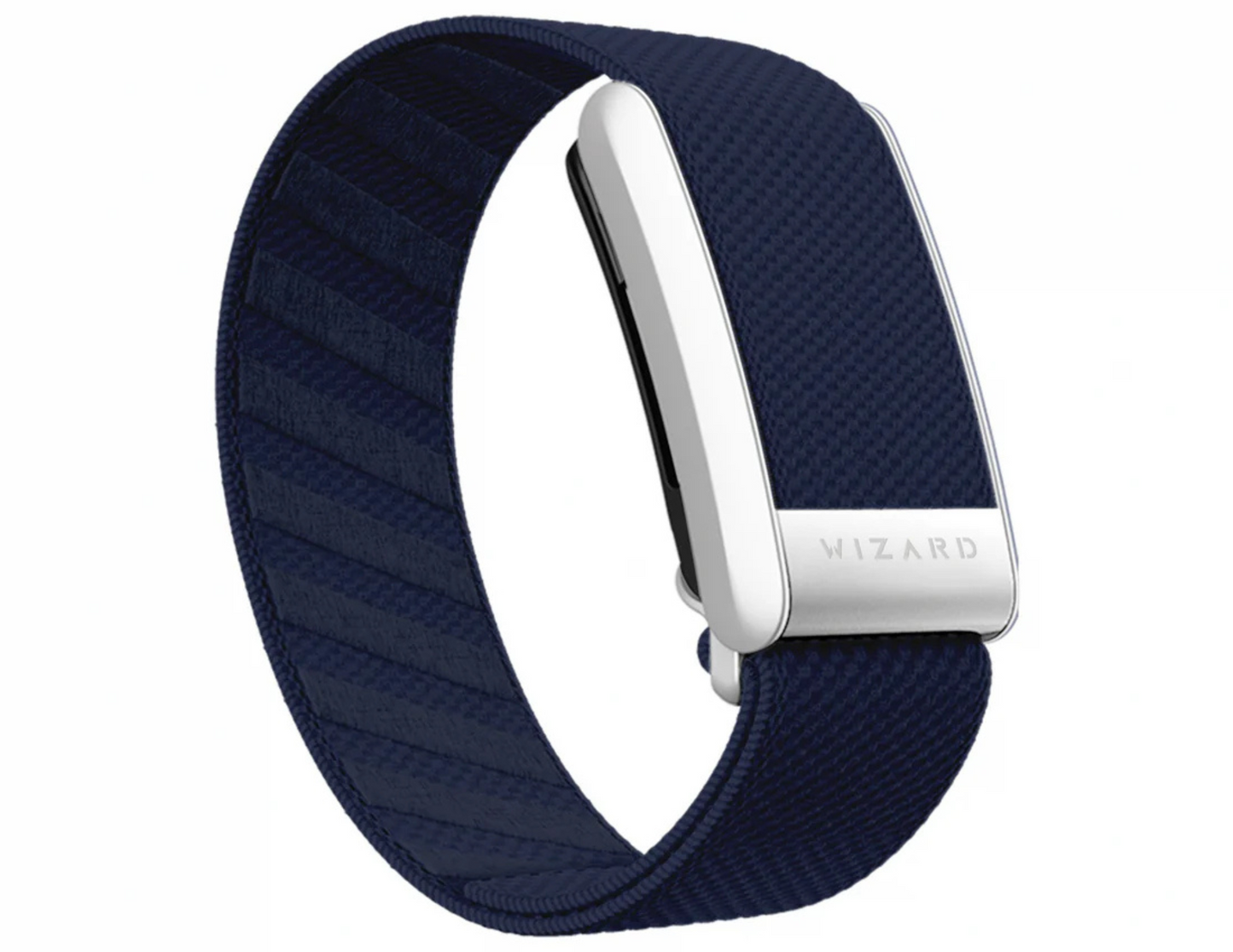 Front view of the Wizard Magic 4 Whoop Band in S-Navy Blue showing its breathable Superknit design.