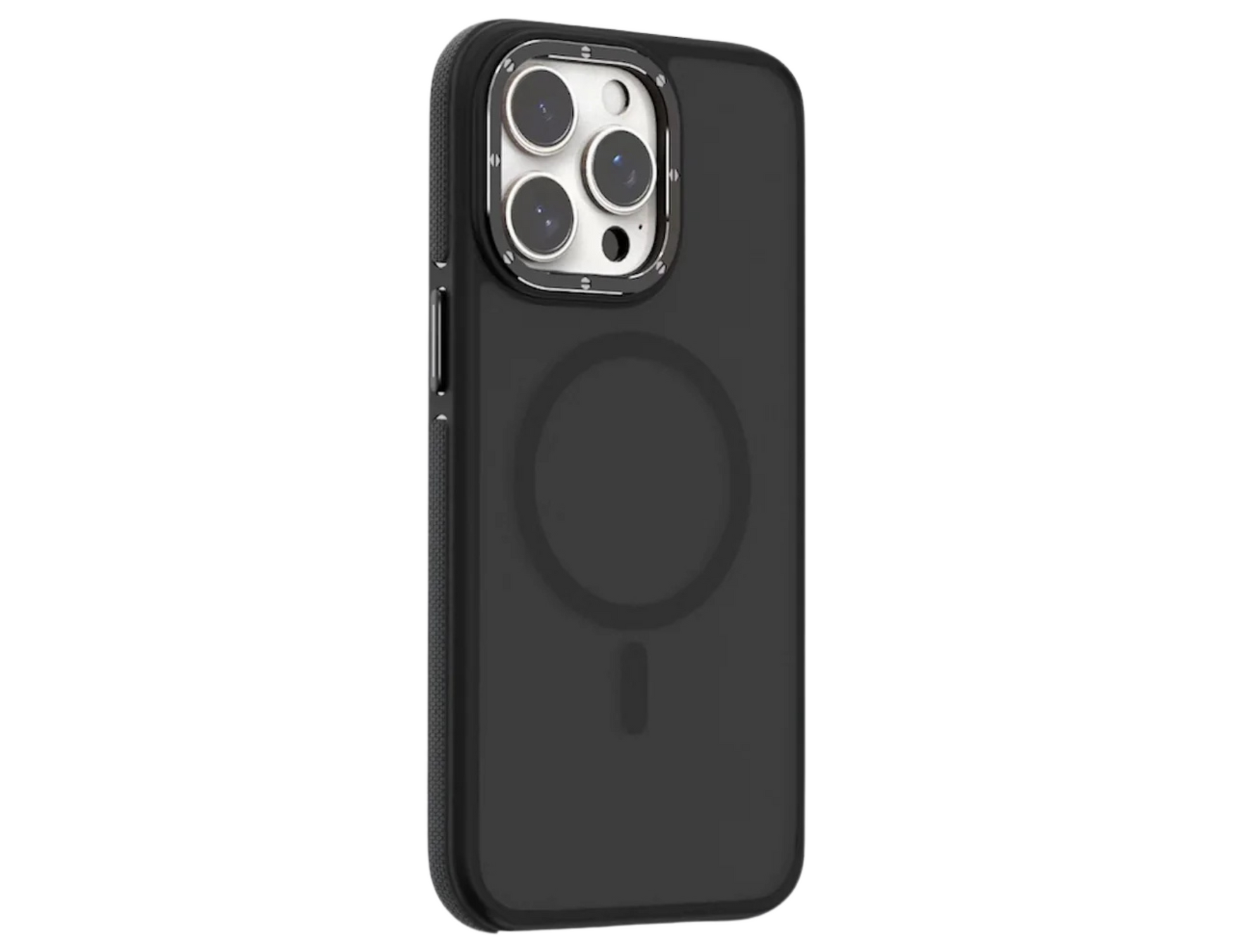 Wizard Rinder Case for iPhone 16 Pro in black showing 36 N52 magnets.