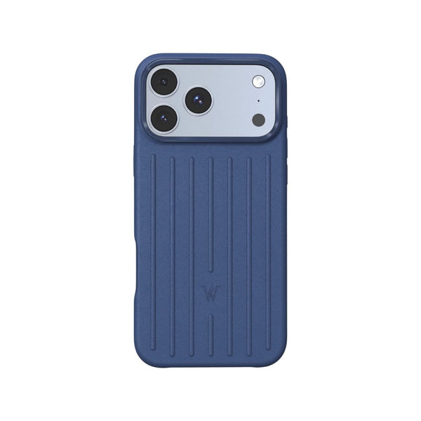 Wizard Royal Leather Case with MagSafe and PU leather for iPhone 17 Pro Blue Qatar