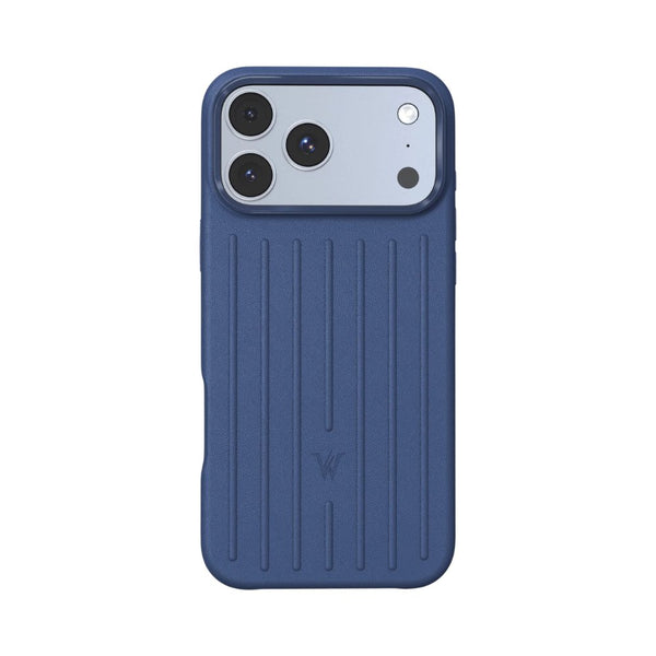 Wizard Royal Leather Case with MagSafe and PU leather for iPhone 17 Pro Max Blue Qatar