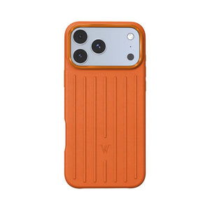 Wizard Royal Leather Case with MagSafe and PU leather for iPhone 17 Pro Max Orange Qatar