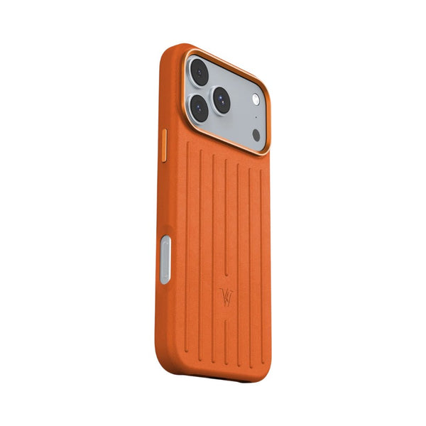 Wizard Royal Leather Case with MagSafe and PU leather for iPhone 17 Pro Max Orange Qatar