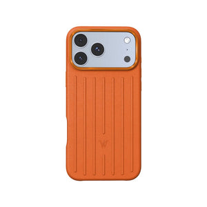 Wizard Royal Leather Case with MagSafe and PU leather for iPhone 17 Pro Orange Qatar