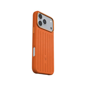Wizard Royal Leather Case with MagSafe and PU leather for iPhone 17 Pro Orange Qatar