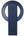 Front view of Wizard Tando Ring Mag in elegant dark blue, highlighting its premium alloy build and multi-angle adjustment.