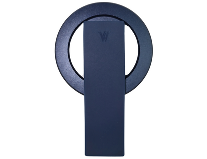 Front view of Wizard Tando Ring Mag in elegant dark blue, highlighting its premium alloy build and multi-angle adjustment.