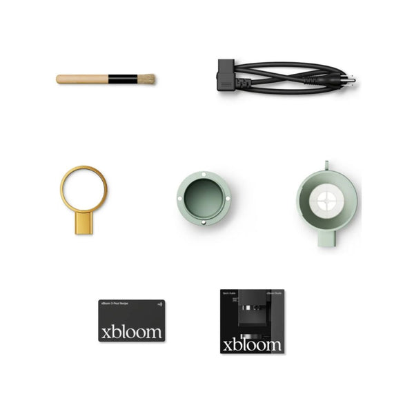 xBloom Studio automatic pour-over coffee machine Sage Green Gold Knob with integrated grinder and precision scale in Qatar