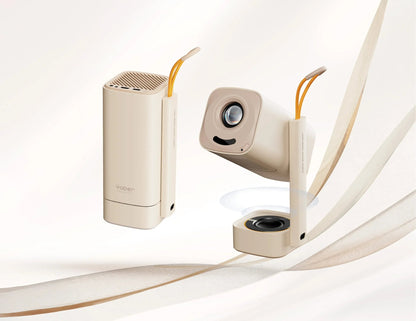 Yaber T1 Pro portable smart projector with 8W TurboSonic speaker and 180-degree gimbal stand Qatar