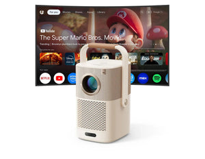 Yaber T2 Plus GTV portable projector with Google TV JBL sound and native 1080P.